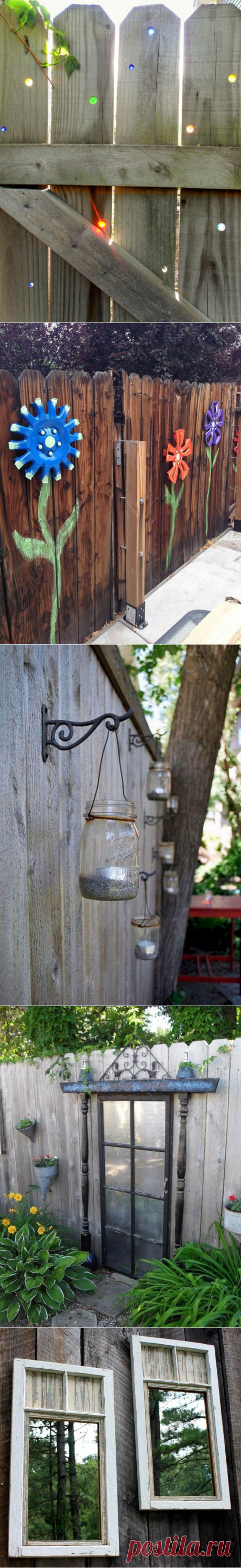 31 Unique Garden Fence Decoration Ideas to Brighten Your Yard - Garden ideas