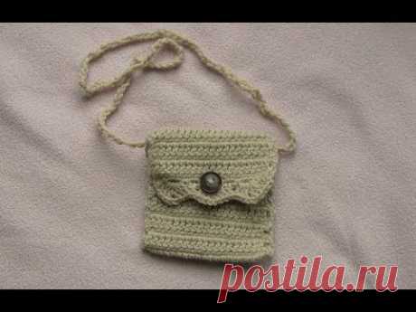 VERY EASY crochet purse tutorial - how to crochet a bag