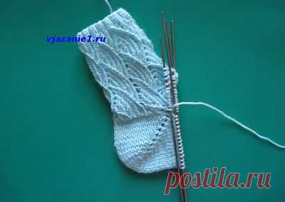 Вязание пятки носка