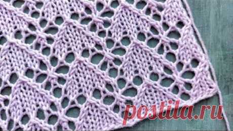 Обворожительный ажурный узор со цветочным орнаментом 🌺 Для летнего вязания