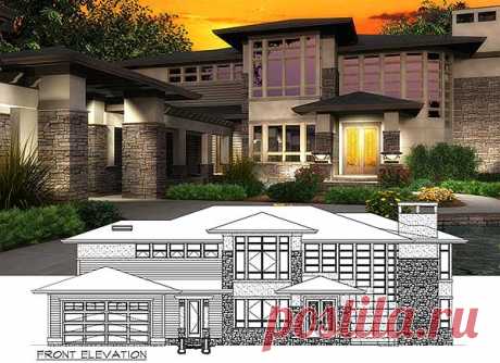 Above And Beyond - 23480JD | Contemporary, Modern, Northwest, Prairie, Luxury, Photo Gallery, Premium Collection, 2nd Floor Master Suite, Bonus Room, Butler Walk-in Pantry, CAD Available, Den-Office-Library-Study, PDF | Architectural Designs