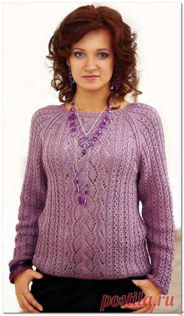 Два очаровательных женских пуловера спицами 
Ажурный пуловер спицами

Кликните по картинке, чтобы увеличить её


Разноцветный пуловер спицами

В классическом многоцветном пуловере, связанном фантазийным узором с патентными петлями, полоса одног…