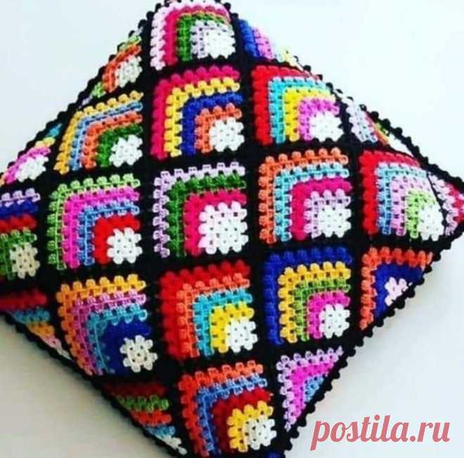 Декоративные подушки 👍🧶🌿крючком + схемы к узорам | Идеи по вязанию🧶 | Пульс Mail.ru