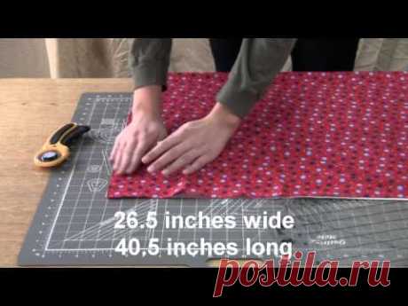 How to Make a Pillowcase: Step 1 of 7 - Cutting the Fabric