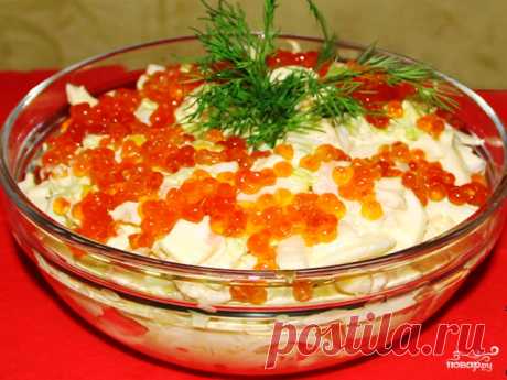 Салат с малосольной красной рыбой - пошаговый рецепт с фото на Повар.ру