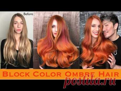 Block Color Ombre Hair