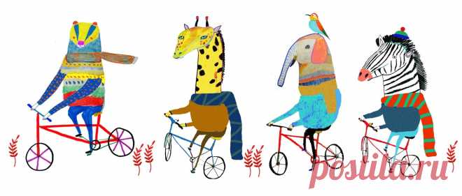 bike illustration, childrens illustrator, art for kids, bike art, designer, wall art, art prints, childrens book artist, hire an illustrator, colorful, whimsical, animal art - Ashley Percival Illustration