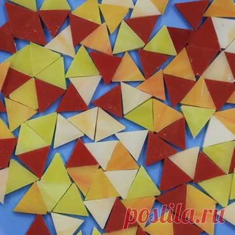 Lazos de JOJO triangular de acrílico sólido para hacer mosaicos, azulejos para manualidades de decoración del hogar, materiales de arte hechos a mano, 50g|Creación de mosaicos| - AliExpress