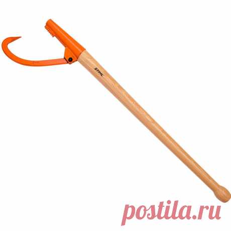 Поворотный крюк Stihl предназначен для перекатывания стволов. Незаменим при заготовке крупномерной древесины. Оснащен зубчатой насечкой, конической втулкой, ручной ковкой крюка и рукояткой из ясеня.