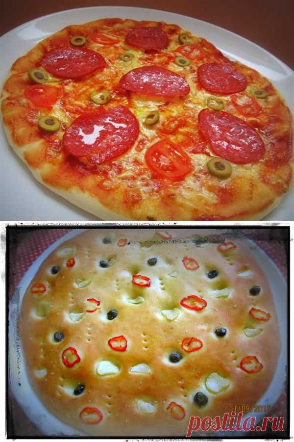 Пицца с томатами и сервелатом + фокача с чили и каперсами — рецепт с пошаговыми фото. Foodclub.ru