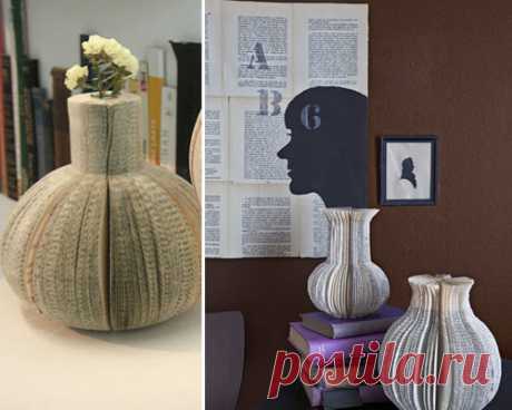 DIY Tuesday: Vintage Book Vases | Ruffled I saw this DIY Book Vase tutorial on Sweet Paul blog and loved how simple the instructions were. I’ve seen these at Anthropologie as window decor at first, and fell in love with the creative use for old books you would end up tossing anyway. Maybe if the books you have are not yellowed by …