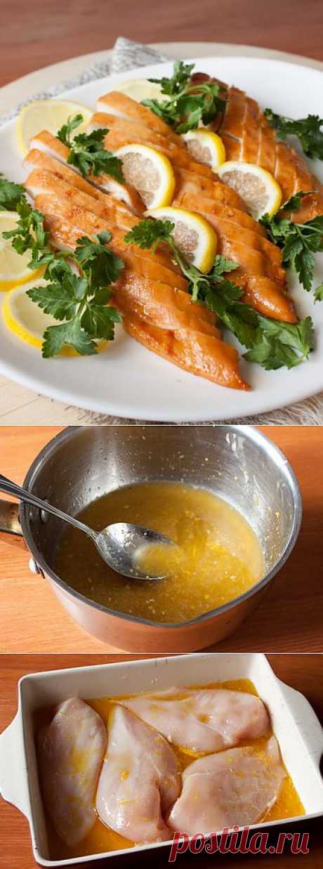Пошаговый фото-рецепт медово-лимонных куриных грудок | Закуски | Вкусный блог - рецепты под настроение