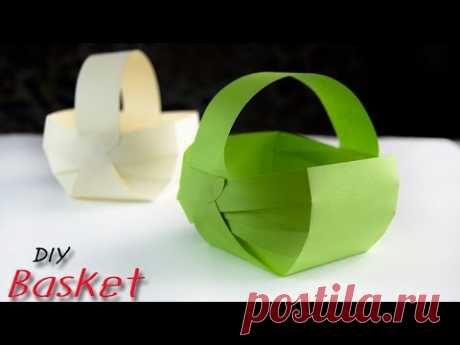 How To Make a Paper Basket | Easy Gift Idea