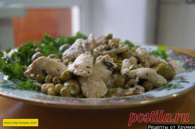 Тушеная курица по французски с грибам рецепт с фото пошагово - 1000.menu