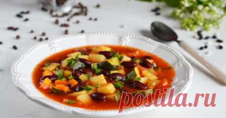 Суп с фасолью консервированной - 21 рецепт приготовления пошагово - 1000.menu