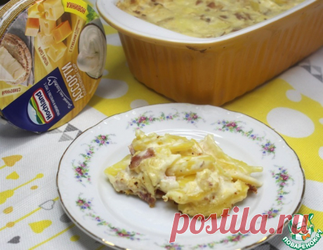Картофельный гратен с сыром и беконом – кулинарный рецепт