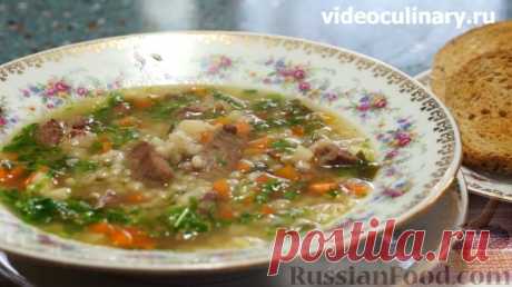 Рецепт: Шотландский перловый суп с бараниной на RussianFood.com