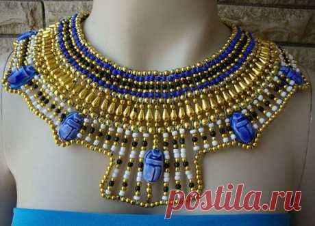 Ancient Egyptian Beaded Cleopatra Collar от CleopatraCollar