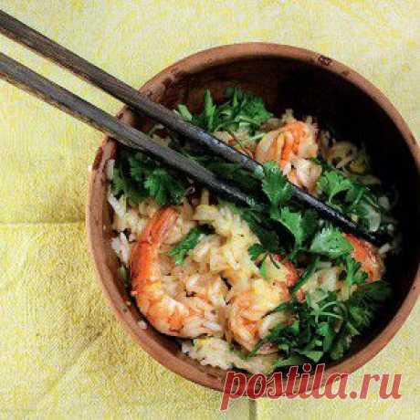 Сладкий рис с чесноком, креветками и рукколой рецепт – китайская кухня: основные блюда