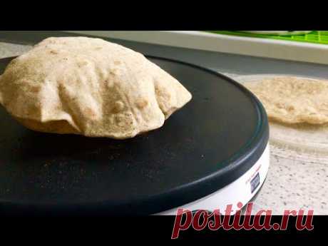Индийский хлеб - Чапати. Лепешки из пшеничной цельнозерновой муки.