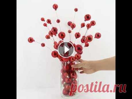 Christmas Vase Centerpiece from Christmas ball and Ordinary Glass Vase ► Subscribe HERE:...