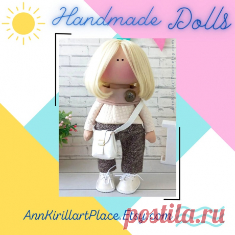 Fabric Tilda Doll Handmade Interior Decor Love Doll Doll for | Etsy