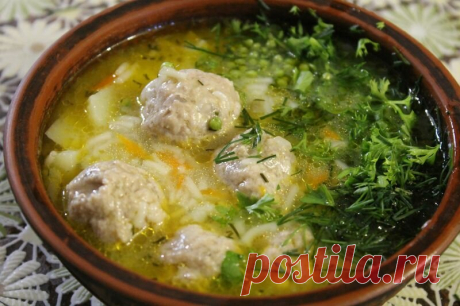 Заправочный суп с фрикадельками на манер среднеазиатской шурпы | Деревенские записки | Дзен