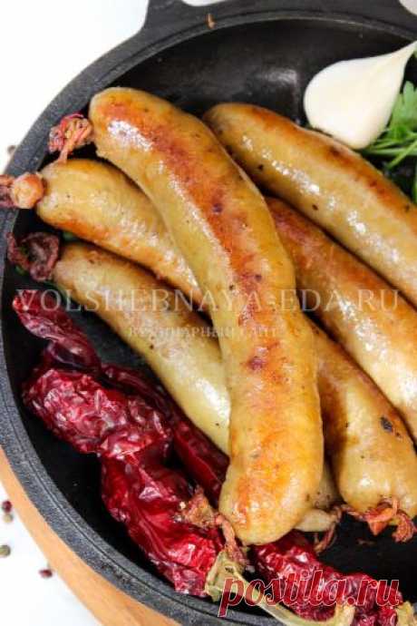 Картофельная колбаса со шкварками в кишке | Волшебная Eда.ру
