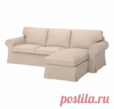 Угловой диван IKEA Ektorp Hallarp Beige купить по низкой цене в Кишиневе и Молдове - BigShop.md
