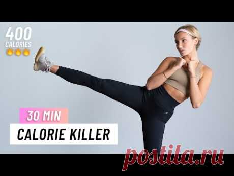 30 MIN CALORIE KILLER HIIT Workout - ALL STANDING - Full body Cardio, No Equipment, No Repeat