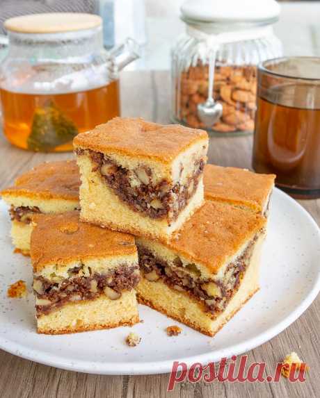 Пирог с орехово-коричной начинкой на Вкусном Блоге