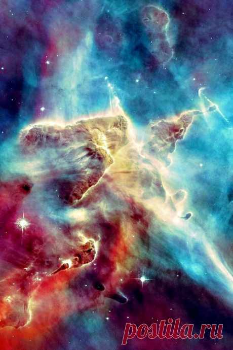 The Carina Nebula: a 3-light-year tall pillar of gas and dust