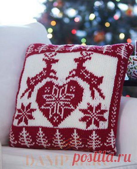 Новогодняя подушка «Nordic Holliday» | DAMские PALьчики. ru