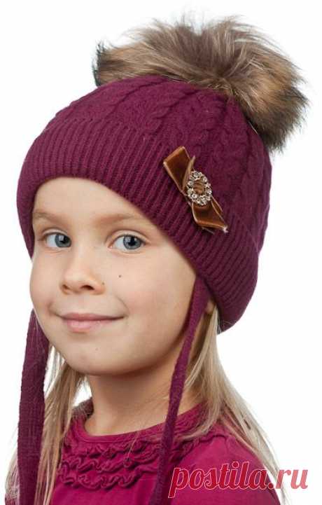 Интернет-магазин трикотажной одежды Носи своё!: Амалия 20210 шапка детская (вишневый)