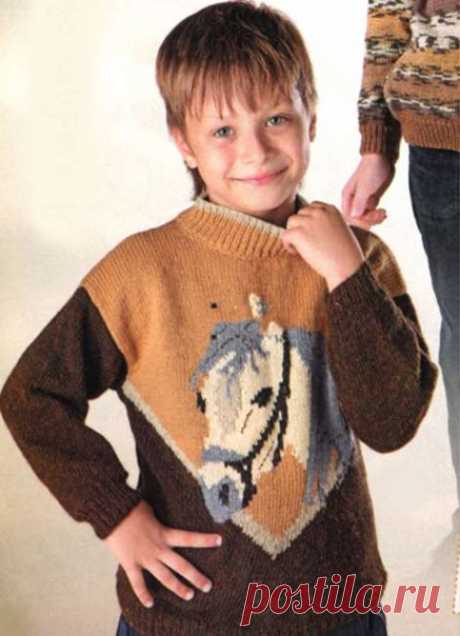 Пуловер с лошадкой для мальчишки или барышни

#пуловер_мальчику@knit_man, #пуловер_спицами@knit_man

схема

Источник: https://studia-umka.ru/pischevarenie/svitera-dlya-mal..