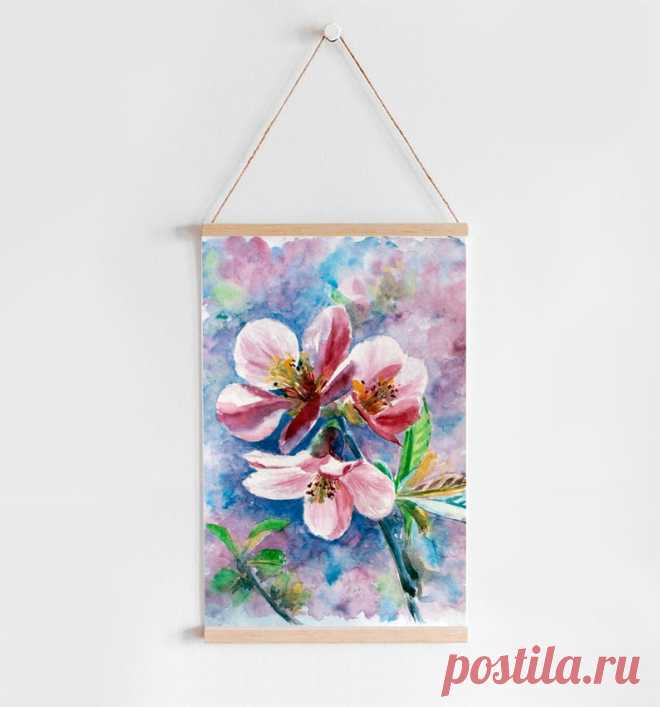 Cherry Blossom Painting Cherry Blossom Printable Wall Art | Etsy Россия