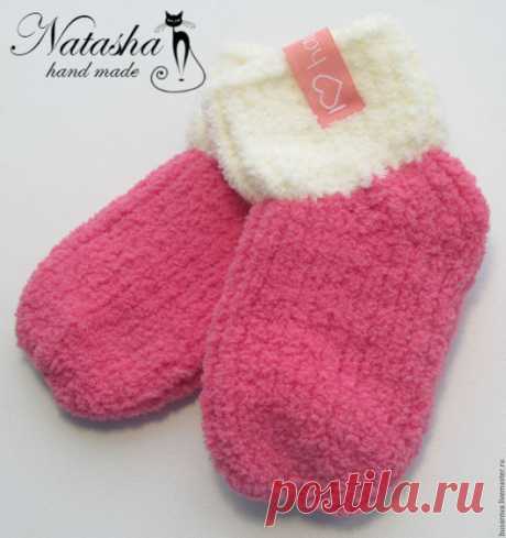 Купить Носочки для новорожденной - кремовый, носочки, носочки вязаные, носочки детские, носочки в подарок