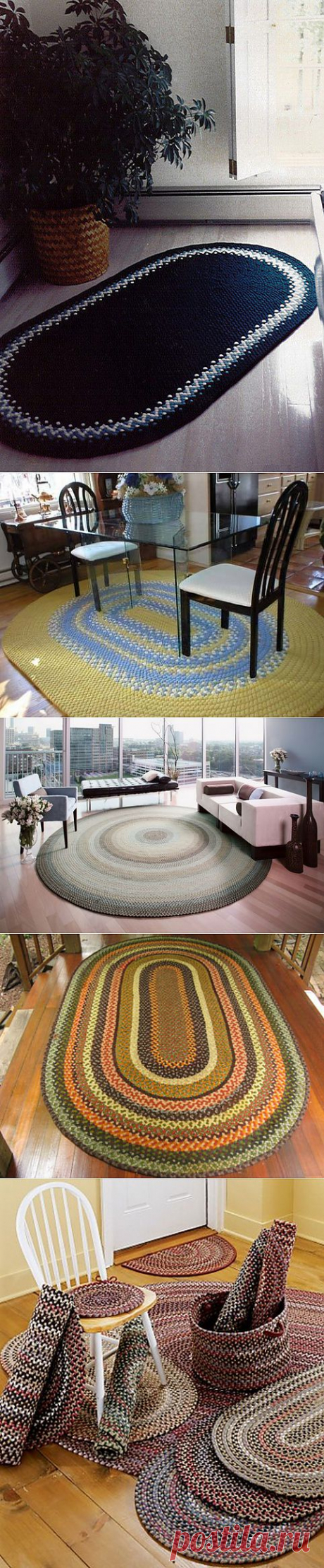 Плетеные коврики в домашнем интерьере.