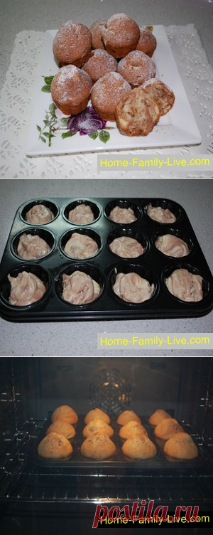 Мраморные кексы/Сайт с пошаговыми рецептами с фото для тех кто любит готовить