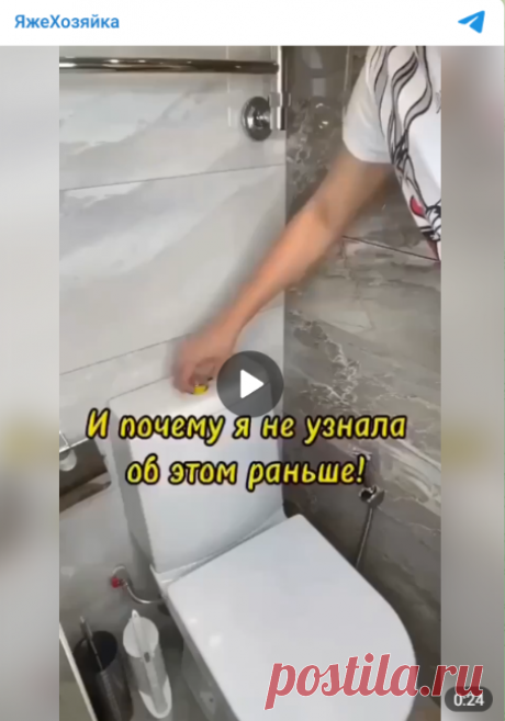 🚽 Простой лайфхак по дезинфекции унитаза

#уборка