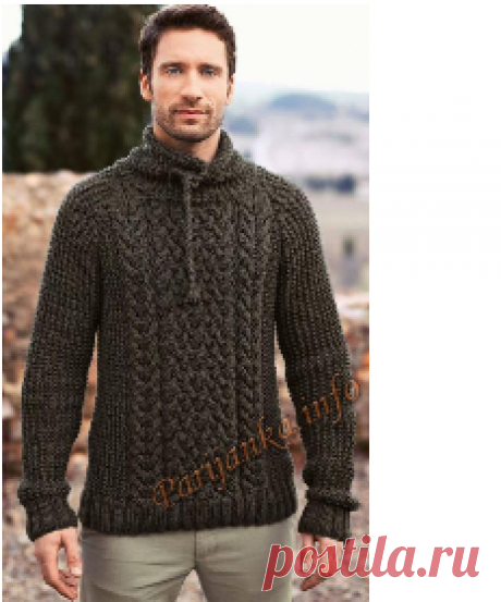 Пуловер (м) 162 Creations 2015/2016 Bergere de France №4728
