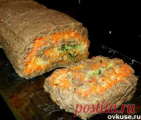 Печёночный рулет с корейской морковкой..