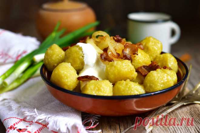 Клецки картофельные: рецепт вкусного гарнира | Еда от ШефМаркет | Яндекс Дзен