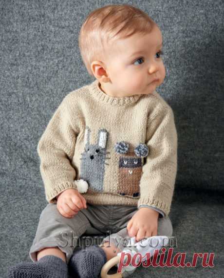 Пуловер с жаккардом для мальчика - SHPULYA.com