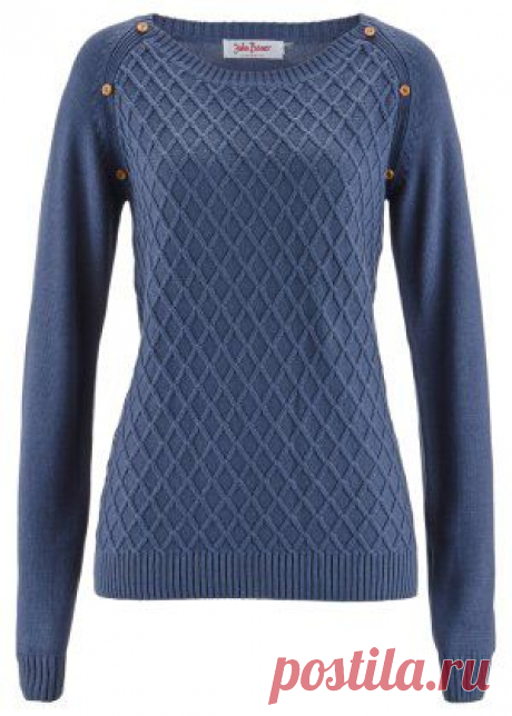 Женские пуловеры c круглым вырезом с выгодой на bonprix