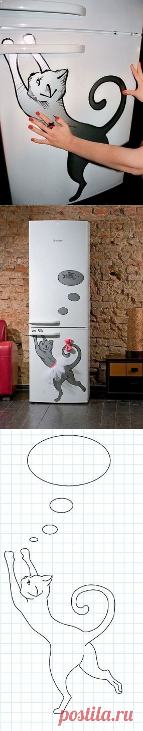 Декор холодильника.