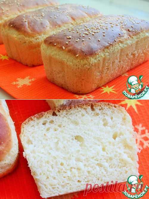 Белый хлеб на сыворотке - кулинарный рецепт