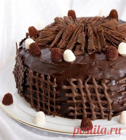 Как приготовить шоколадный торт с трюфельным кремом - рецепт, ингридиенты и фотографии