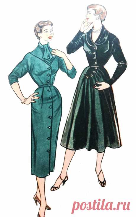 Ретро-платья 1953г