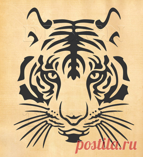 Tiger SVG, head of a tiger, svg, dxf, eps, png, print and cut file for Silhouette, Cricut, tattoo design, t-shirt designs, wall decor Head of a tiger, SVG, DXF, PNG, EPS ,CDR, PDF, print and cut files for tattoo design, t-shirt design, sticker, wall decor, scroll saw, car decal. Digital template/stencil files for use with Silhouette, Cricut and other Vinyl Cutters and printing machine.  YOU CAN ESTABLISH ANY SIZE AND